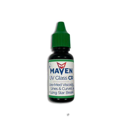 Maven UV Glass CR - Medium-Low Viscosity 40cps UV Curable Resin for windshield repars - 1 Liter Bottle, UOM is 1ml