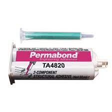 Permabond TA4820 Medium Set 30 - 35 min No-Primer Metal Acrylic Adhesive 50ml And 400ml Kit