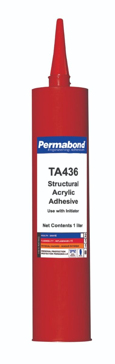Permabond Acrylic Slow Set 30-60min TA436 300ml Cartridge and Starter Kit