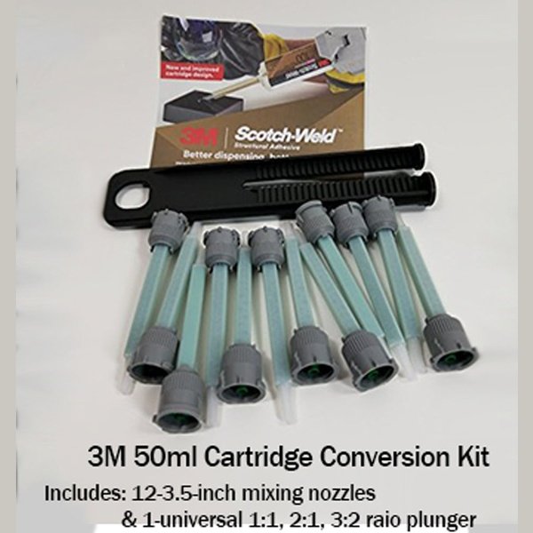3M Scotch-Weld 50ml Cartridge Transition Conversion Kit for Structural Adhesives - Epoxy, Urethane, MMA