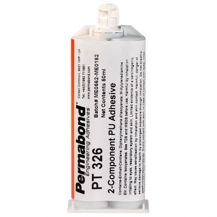 Permabond Urethane PT326  Fast Set 4 - 7 min 50ml and 400ml Cartridge and Starter Kit