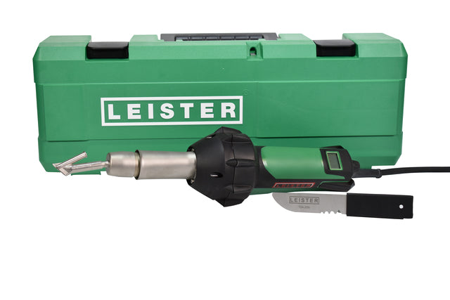 Leister TRIAC AT Plastic Fabrication Kit - Precice Digital Temp & Speed Control Hot Air Blower and Plastic Welding Heat Gun 199.302