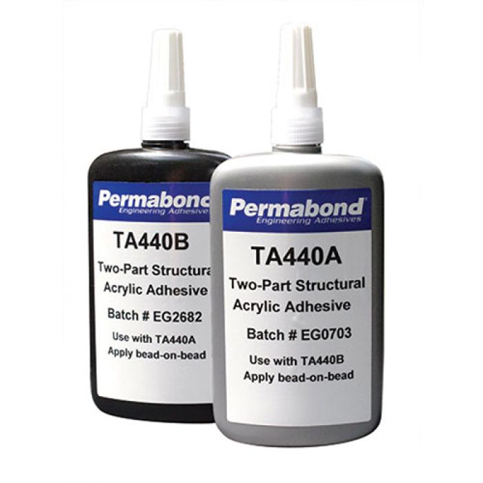 Permabond Acrylic TA440 100ml Kit A&B 50ml Bottles