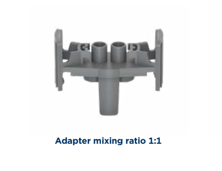 Ritter 50ml Adapter for 1:1 Mixing Nozzles on ACF Cartridge 200 – 400 ml