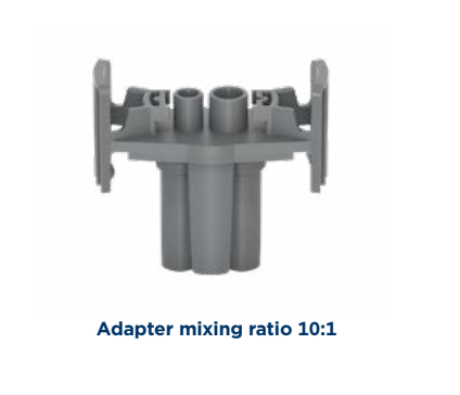 Ritter 50ml Adapter for 10:1 Mixing Nozzles on ACF Cartridge 250 – 490 ml