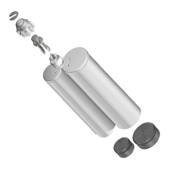 Maven 400ml 2:1 Ratio Empty 2-Part Cartridges with included Pistons & Sealing Caps