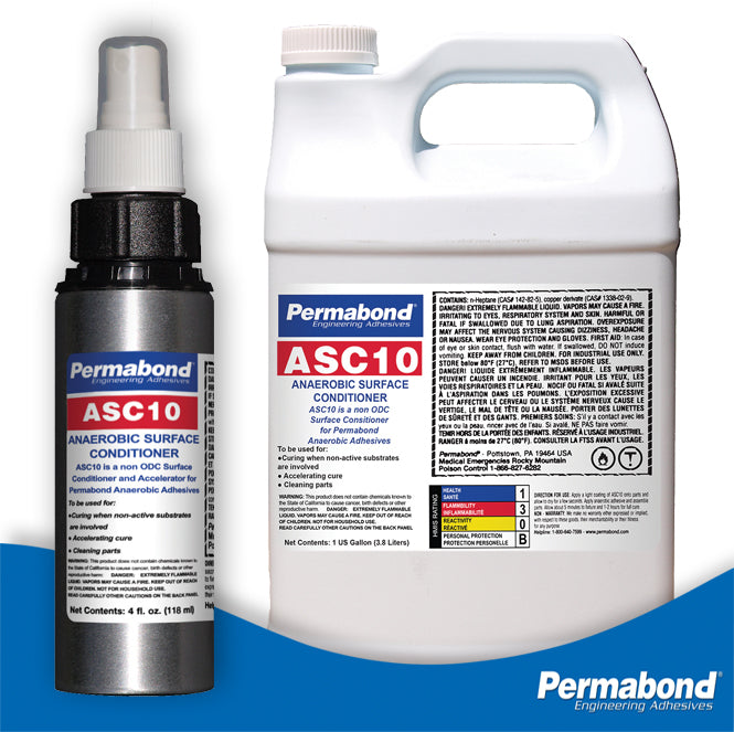Permabond ASC10 Anaerobic Surface Conditioner & Accelerator for Threadlockers
