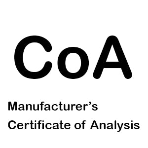 Manufacturer's Certificate of Analysis (COA)