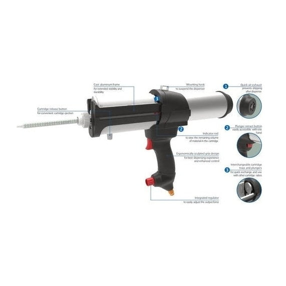 MixPac DP2X 400 Pneumatic Dispenser | Perigee Direct