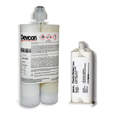 Devcon Plastic Welder White DA291 (50ml) & DA160 (400ml) - High-Strength Toughened MMA Adhesive