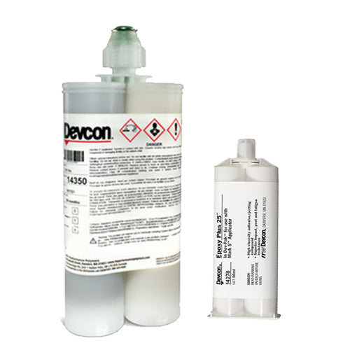 Devcon Epoxy Plus 25 (14278 50ml & 14350 400ml) Gray Toughened Impact/Shear/Peel Resistent Epoxy Adhesive