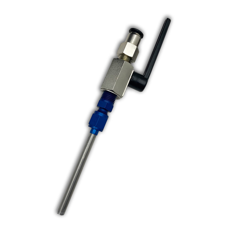 Maven Accessories - Standard Dispensing Wand - Ball Valve with 6-Inch Dispensing Tube, for the Maven Fluids Filling Machine, Lever Controlled, Ball-Valve Shut-Off