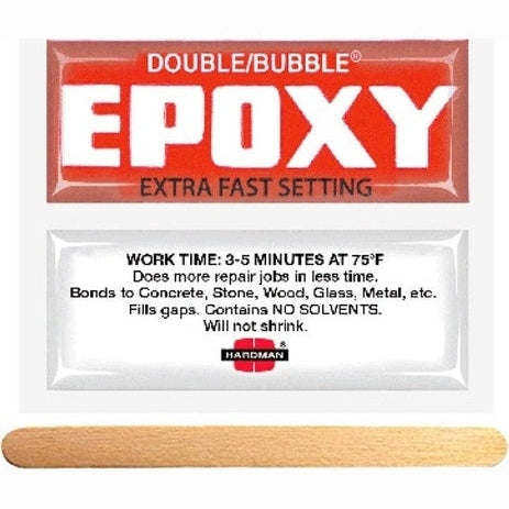 Hardman Double Bubble Red 04001 Extra-Fast Setting Epoxy aka Epoweld 8173 PerigeeDirect