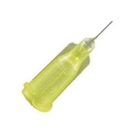 Jensen NT Precision Dispensing Tips (Push-On & Luer-Lock) Family - Steel 1/2-Inch Yellow 32-Gauge
