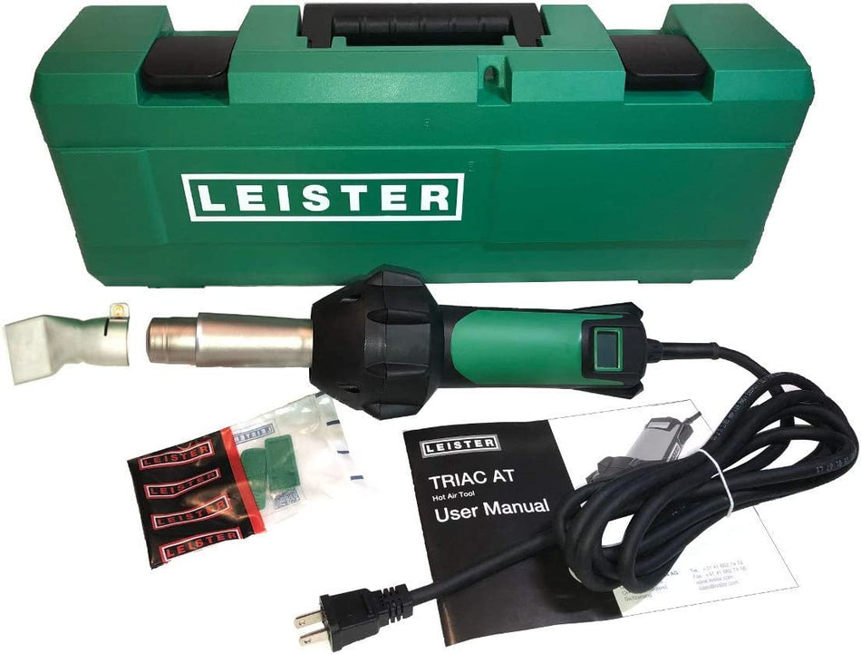 Leister Triac AT Kit with 40mm nozzle and spare filters - Digital Control Hand Held Plastic Welder with 40mm Nozzle, Spare Air Filters and Carrying Case