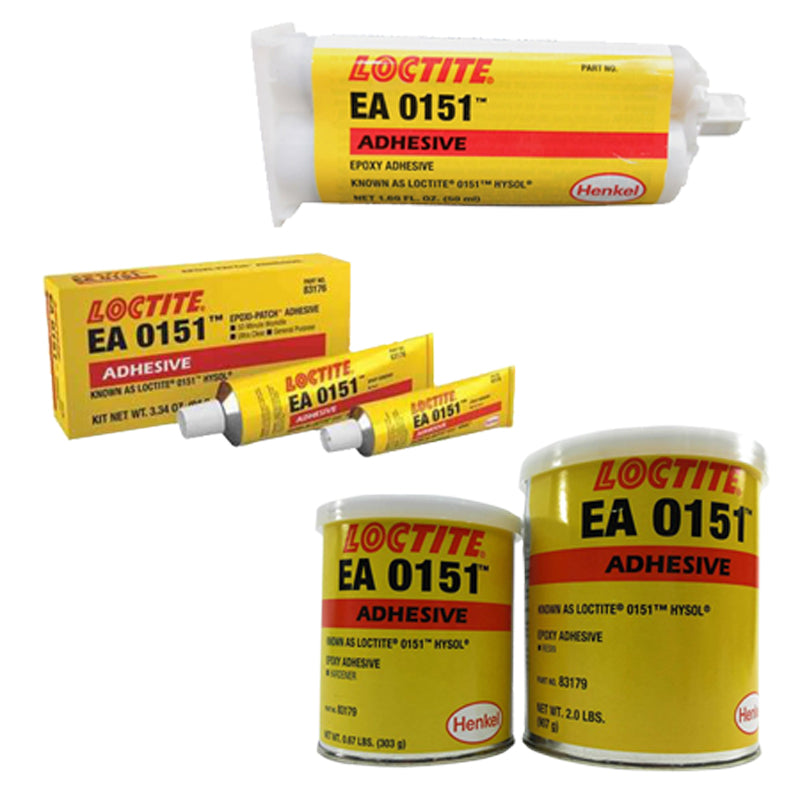 Loctite EA 0151 Epoxy Ultra Clear Gel 50-Minute Work Life Slow Setting - 3.34oz Two-Tube Kit