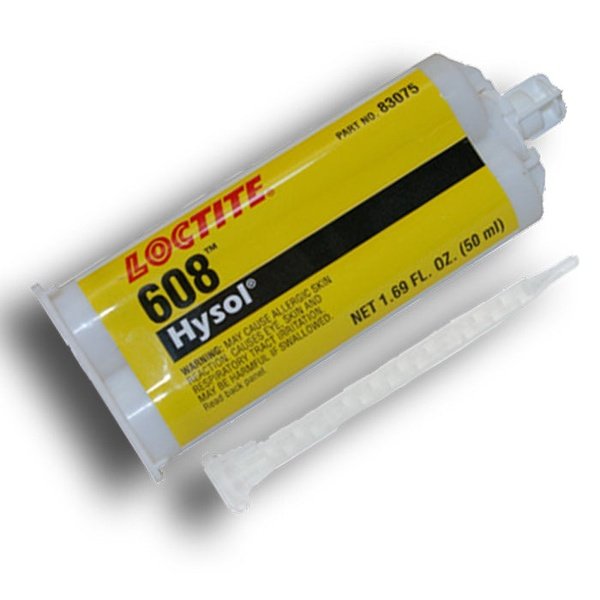 Henkel 83089 Loctite D609 Hysol Epoxy Adhesive - 50 ml Dual Cartridge