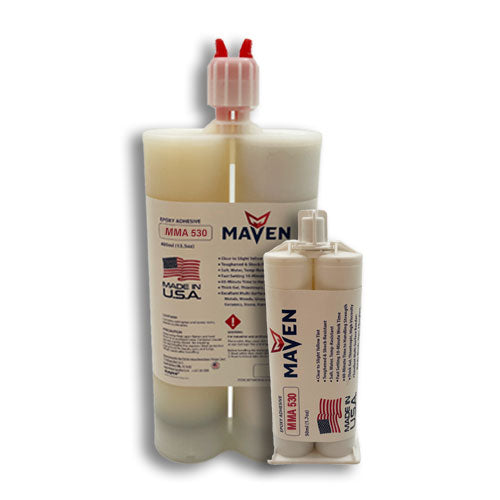 Maven MMA 530 - Medium Set 35 minutes MMA Marine-Optimized Adhesive - Thick/High Viscosity Gray 1:1 ratio