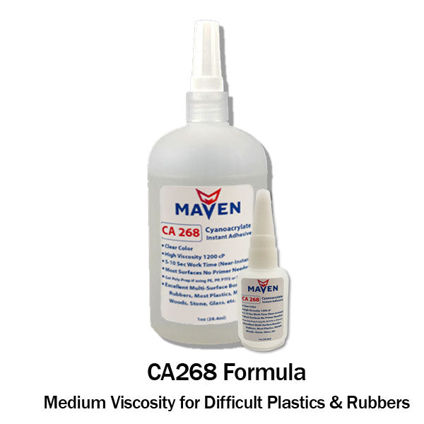 Maven CA268 Instant Adhesive-Fast-Set,-Gap Filling for Difficult Plastics & Rubbers