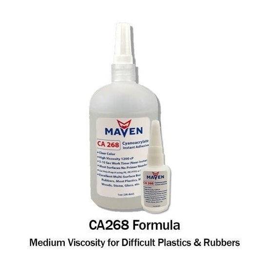 Maven CA268 Instant Adhesive-Fast-Set,-Gap Filling for Difficult Plastics & Rubbers PerigeeDirect