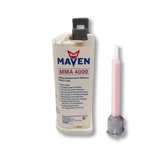 Maven MMA 4000 Acrylic - Crystal Clear Medium Set 18-Min MMA Adhesive-Low Viscosity & UV Stable Resistant-10:1 ratio