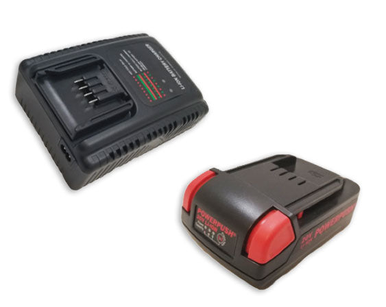 Meritool PowerPush 7000 Spare Battery or Spare Charger, for all 7000-series 20V Battery Powered Cordless Dispensers