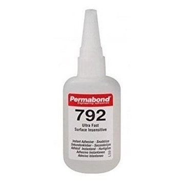Permabond Cyanoacrylate 792 Instant Adhesive-for Difficult Plastics & Rubbers (Certified P1 Non-Food Compound)