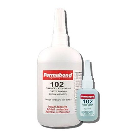 Permabond 102 Instant Adhesive-Medium Viscosity CA Super Glue, Great for Plastic & Rubber