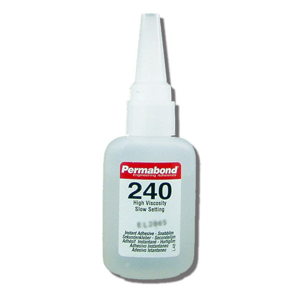 Permabond 240 Instant Adhesive-Slow-Set Gap Filling, Great for Plastic & Rubber
