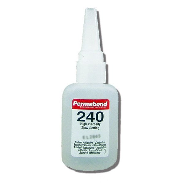 Permabond 240 Instant Adhesive-Slow-Set Gap Filling, Great for Plastic & Rubber
