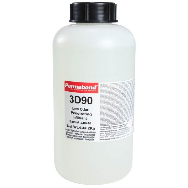 Permabond 3D90 cyanoacrylate adhesives Instant Adhesive-Low Odour, low bloom 3D print infiltrant