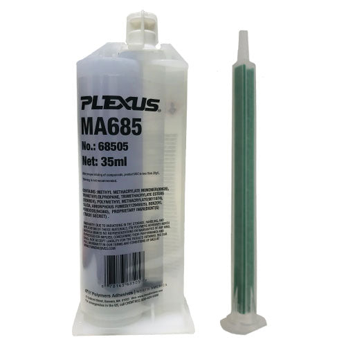Plexus MA685 Clear 10-minute MMA Adhesive (35ml - 68505 - Resistant to UV Temp & Chemicals