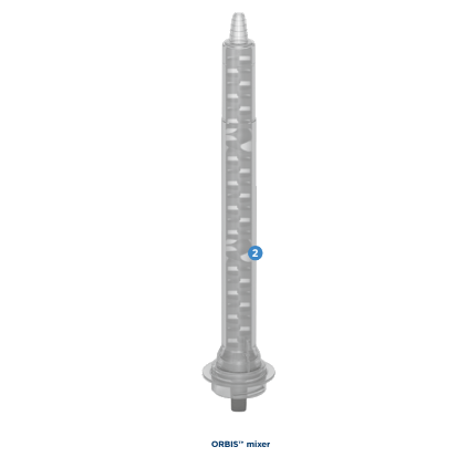 RITTER ACF ORBIS Mixing Nozzle Ratios 4:1 or 10:1 (24 Element, 12mm ID #13600-3102) for 250ml or 490ml ACF Cartridge