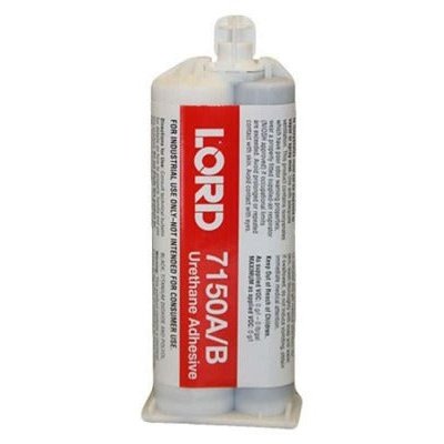 LORD 7150-A/B Gray Urethane Fast Set 5-10 min Adhesive for most plastics, painted metals, rubbers, foam, powder-coated metals, paper, cloth, etc
