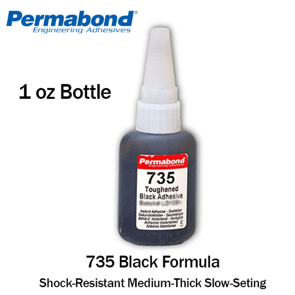 Permabond 735 Instant Adhesive-Black Magic Toughened & Flexible Slow-S –  Perigee Direct