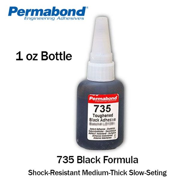Permabond 735 Instant Adhesive-Black Magic Toughened & Flexible Slow-S –  Perigee Direct