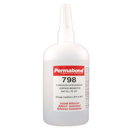 Permabond 798 Cyanoacrylate  high viscosity, fast curing, surface insensitive adhesive