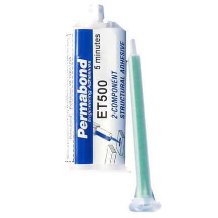 PERMABOND ET500 Mixing Ratio 1:1 Fast set 3 - 4 min Cure Two Component Epoxy Clear Cartridges & Accessories