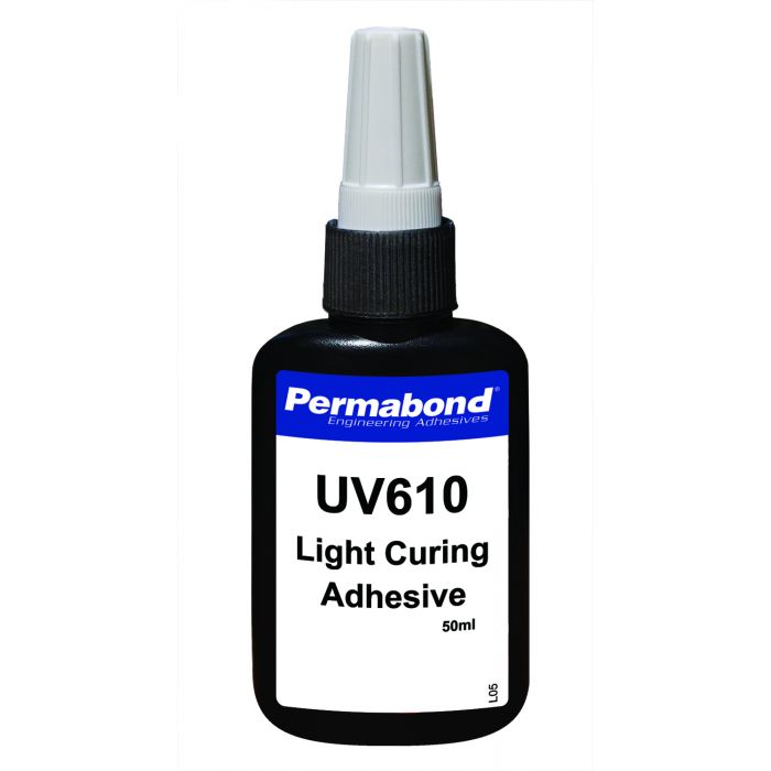 Permabond UV610 UV single part, fast setting, UV curable adhesive