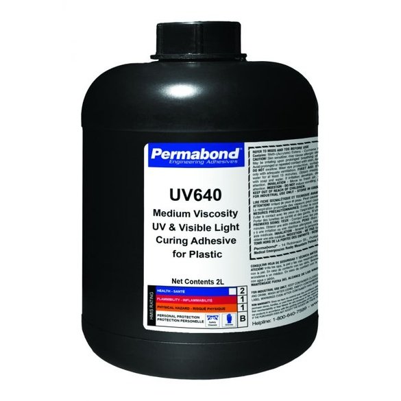 Permabond UV640 UV single part, fast setting, UV curable adhesive