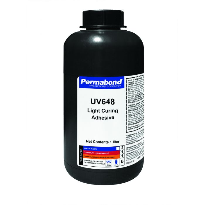 Permabond UV648 UV  single part, fast curing, high viscosity UV curable adhesive
